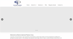 Desktop Screenshot of electro-generalplastics.com