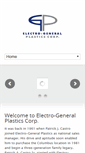Mobile Screenshot of electro-generalplastics.com