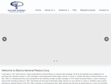 Tablet Screenshot of electro-generalplastics.com